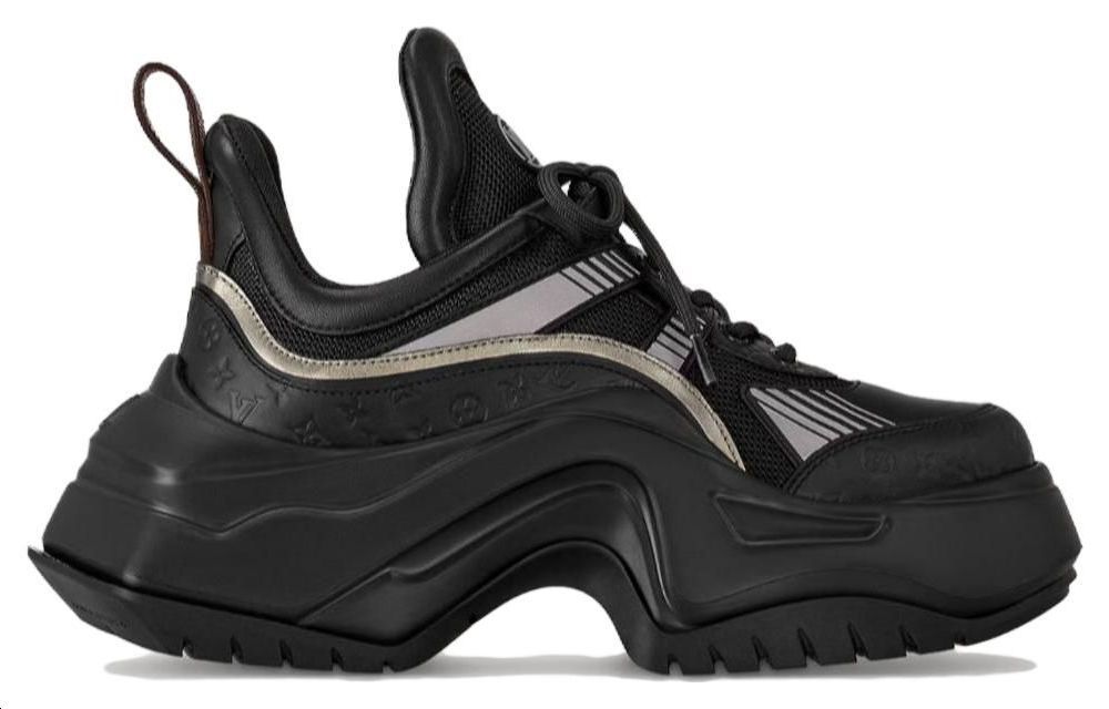 Order (W) 路易威登黑色皮革休闲复古舒适老爹鞋 1ACAHP