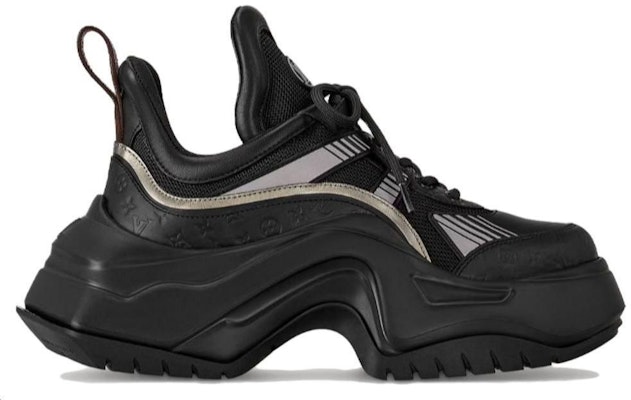 (W) 路易威登黑色皮革休闲复古舒适老爹鞋 1ACAHP Order (W) 路易威登黑色皮革休闲复古舒适老爹鞋 1ACAHP