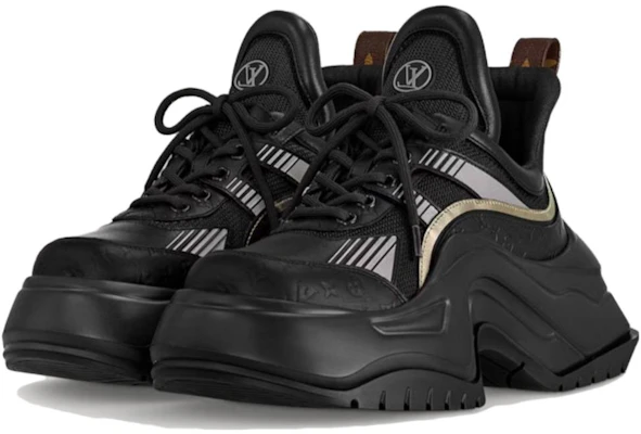 (W) 路易威登黑色皮革休闲复古舒适老爹鞋 1ACAHP Lookbook (W) 路易威登黑色皮革休闲复古舒适老爹鞋 1ACAHP