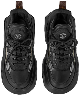 (W) 路易威登黑色皮革休闲复古舒适老爹鞋 1ACAHP Purchase (W) 路易威登黑色皮革休闲复古舒适老爹鞋 1ACAHP