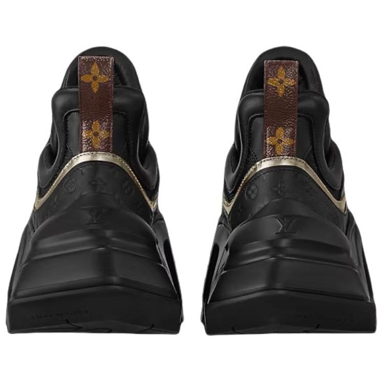 Details for (W) 路易威登黑色皮革休闲复古舒适老爹鞋 1ACAHP