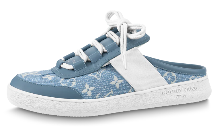 (Women) Louis Vuitton Low-Top Lace-Up 'Fashion Sandals' Blue 1AB3TN