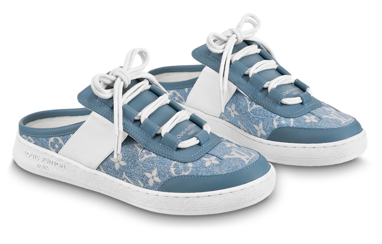 Order (W) Sandal Lace-Up Louis Vuitton Rendah 'Fashion Sandals' Biru 1AB3TN