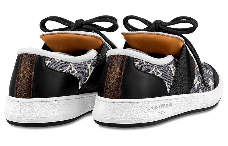 Shop (W) Louis Vuitton Low-Top Lace Up 'Denim Kelabu' 1AAW3O