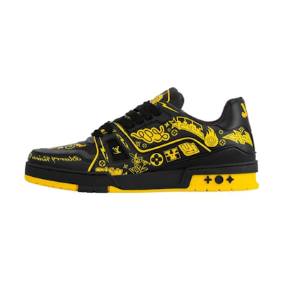 (W) LV Low-Top Sneaker 'Black Fashion Versatile'