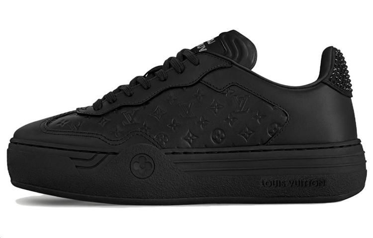 (Women) Louis Vuitton Low-Top Sneaker 'Black Leather' 1ACL5C