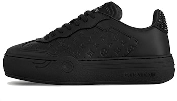 (Women) Louis Vuitton Low-Top Sneaker 'Black Leather' 1ACL5C (Women) Louis Vuitton Low-Top Sneaker 'Black Leather' 1ACL5C