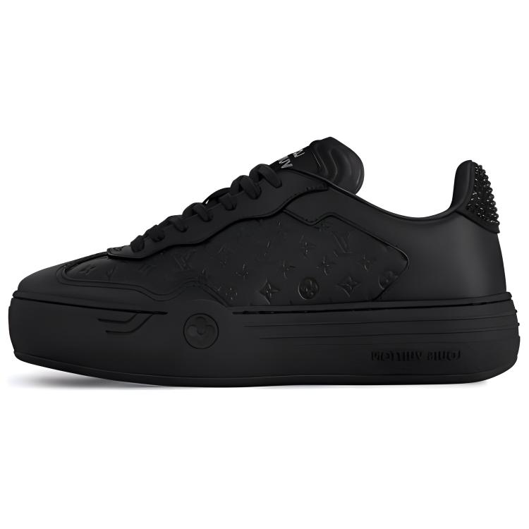 (Women) Louis Vuitton Low-Top Sneaker 'Black Leather' 1ACL5A