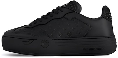 (Women) Louis Vuitton Low-Top Sneaker 'Black Leather' 1ACL5A (Women) Louis Vuitton Low-Top Sneaker 'Black Leather' 1ACL5A