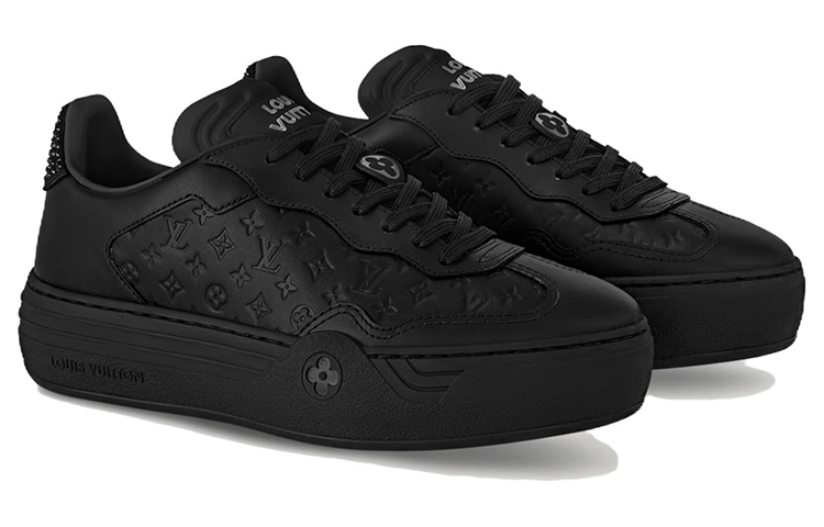 Order (W) 루이비통 블랙 레더 로우탑 스니커즈 1ACL5C
