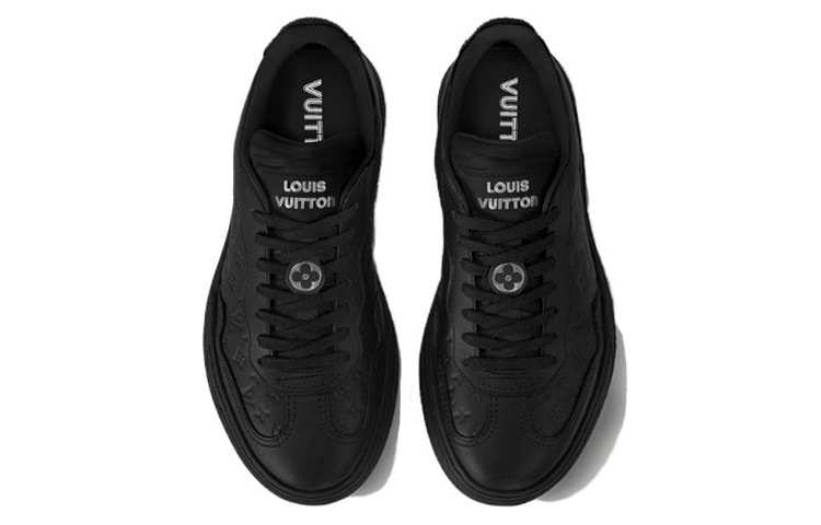 Lookbook (W) 루이비통 블랙 레더 로우탑 스니커즈 1ACL5C