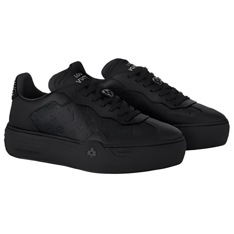 Lookbook (W) ルイ・ヴィトン 黒革ロートップスニーカー 1ACL5A