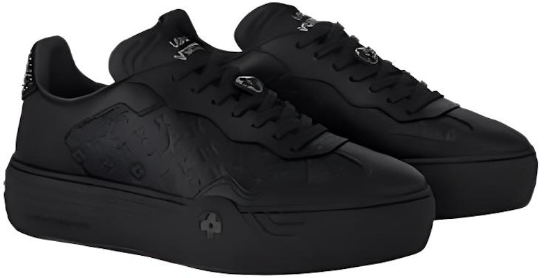 (Women) Louis Vuitton Low-Top Sneaker 'Black Leather' 1ACL5A Lookbook (Women) Louis Vuitton Low-Top Sneaker 'Black Leather' 1ACL5A