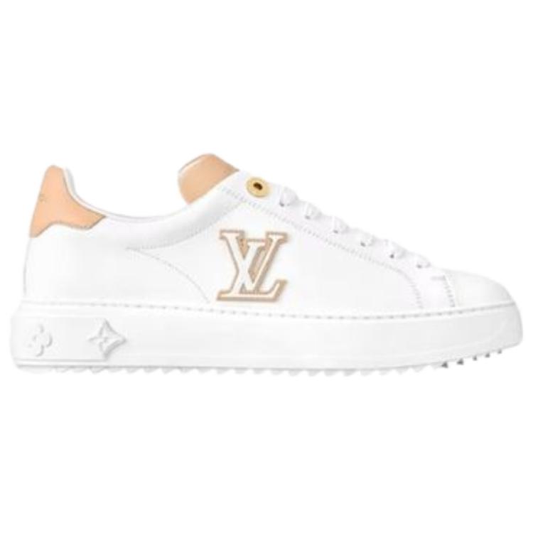 Order LOUIS VUITTON 小牛皮 圓頭繫帶 低筒 運動鞋 女款 白色