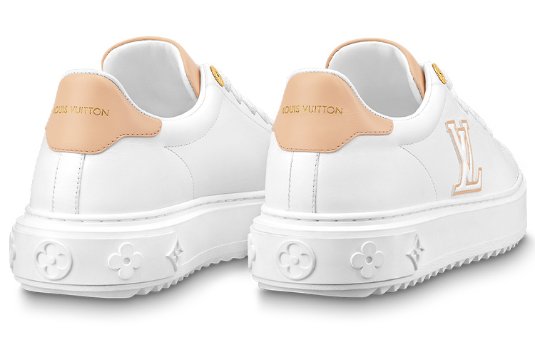 Purchase LOUIS VUITTON 小牛皮 圓頭繫帶 低筒 運動鞋 女款 白色