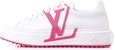 (W) Louis Vuitton Kasut Low-Top 'Putih Merah Jambu' 1ABU2M