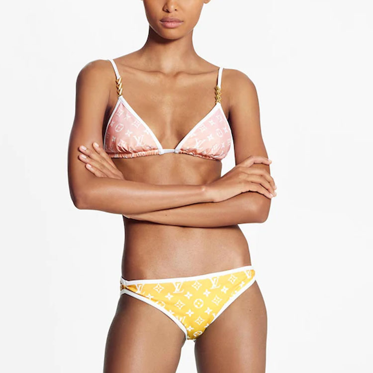 Shop (W) LOUIS VUITTON 低腰比基尼泳褲 黃色. 1A8RN2