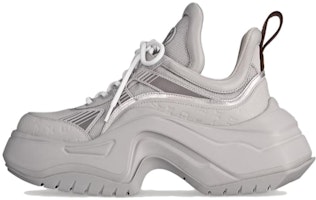 (Women) Louis Vuitton Low Top 'Grey Leather Lace-Up' 1ACAI5 (Women) Louis Vuitton Low Top 'Grey Leather Lace-Up' 1ACAI5