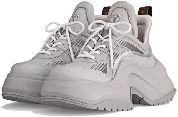 (Women) Louis Vuitton Low Top 'Grey Leather Lace-Up' 1ACAI5 Lookbook (Women) Louis Vuitton Low Top 'Grey Leather Lace-Up' 1ACAI5