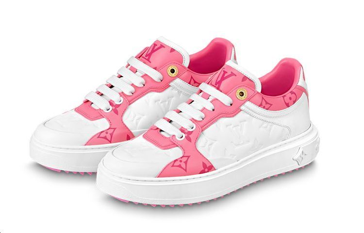 Lookbook (W) 路易威登 白粉色时尚低帮鞋 1AB339