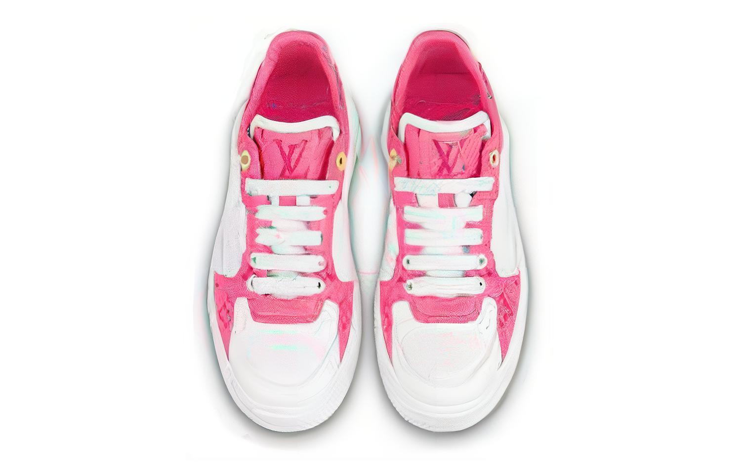 Purchase (W) 路易威登 白粉色时尚低帮鞋 1AB339