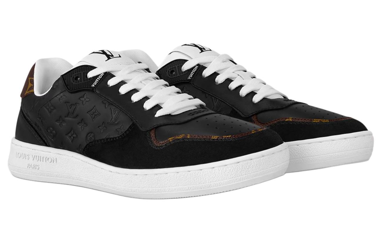 Lookbook (W) (女性用) ルイ・ヴィトン ロートップスニーカー 'ブラックモノグラムエンボス' 1ACUJ3 1ACUJ3