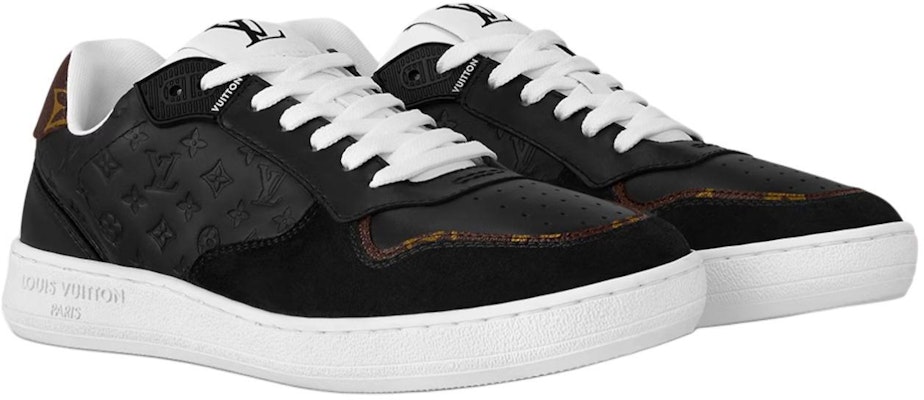 (Women) Louis Vuitton Low Top Sneaker 'Black Monogram Embossed' 1ACUJ3 Lookbook (Women) Louis Vuitton Low Top Sneaker 'Black Monogram Embossed' 1ACUJ3