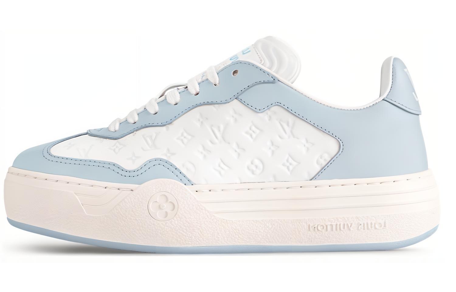 (Women) Louis Vuitton Low Top Sneaker 'Blue Leather' 1ACL26