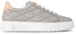 (W) Louis Vuitton Kasut Sneakers Bertapak Rendah 'Kulit Kelabu' 1ACJ29