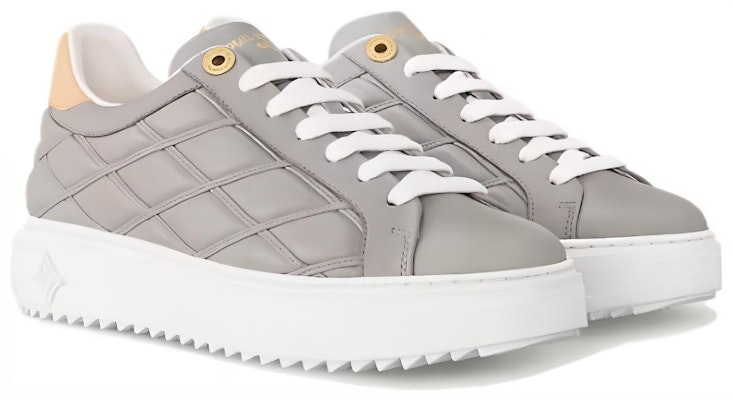 (Women) Louis Vuitton Low Top Sneaker 'Grey Leather' 1ACJ29 Lookbook (Women) Louis Vuitton Low Top Sneaker 'Grey Leather' 1ACJ29