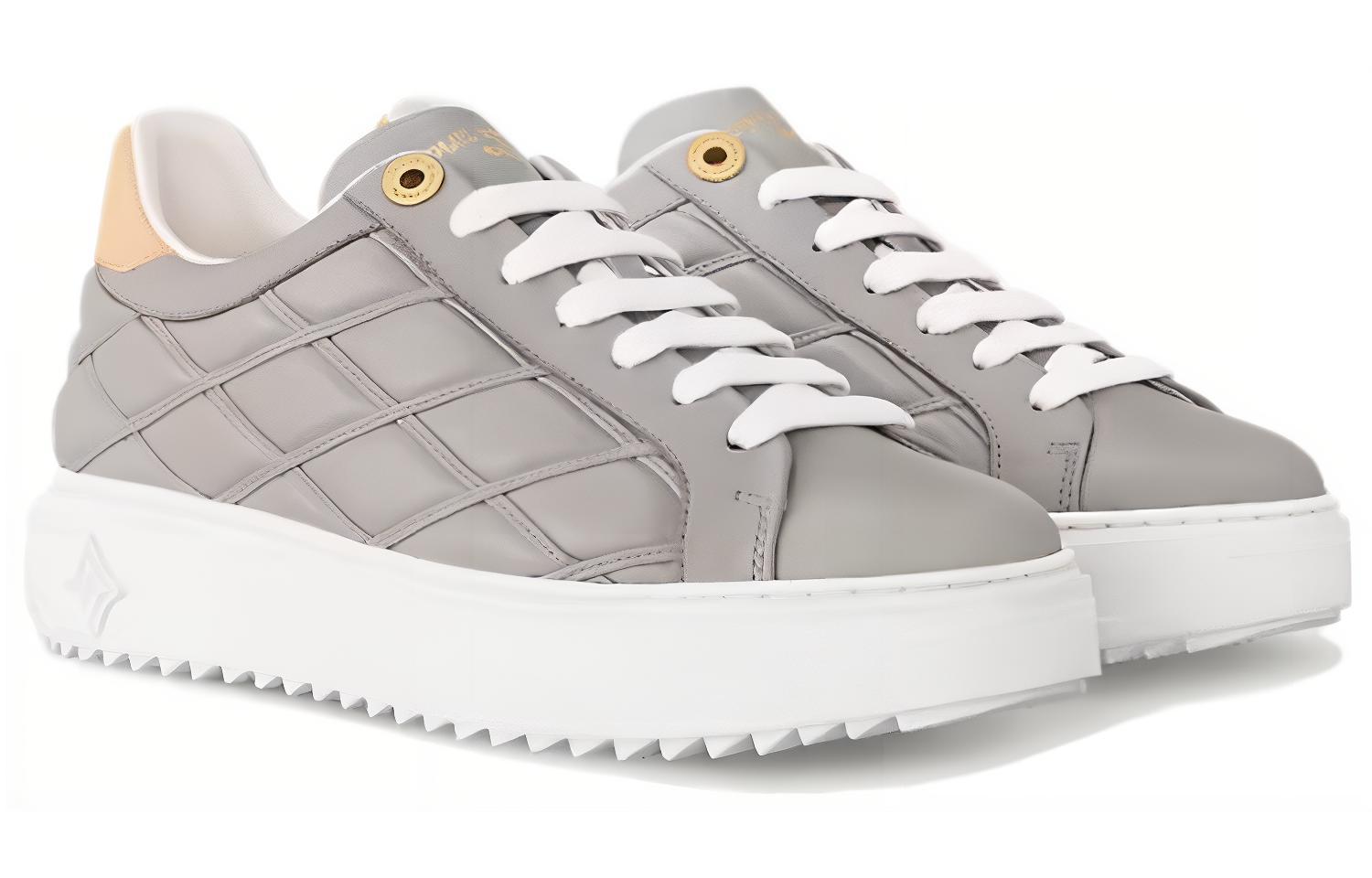 Lookbook (W) Louis Vuitton Low Top Sneaker ''Graues Leder'' 1ACJ29