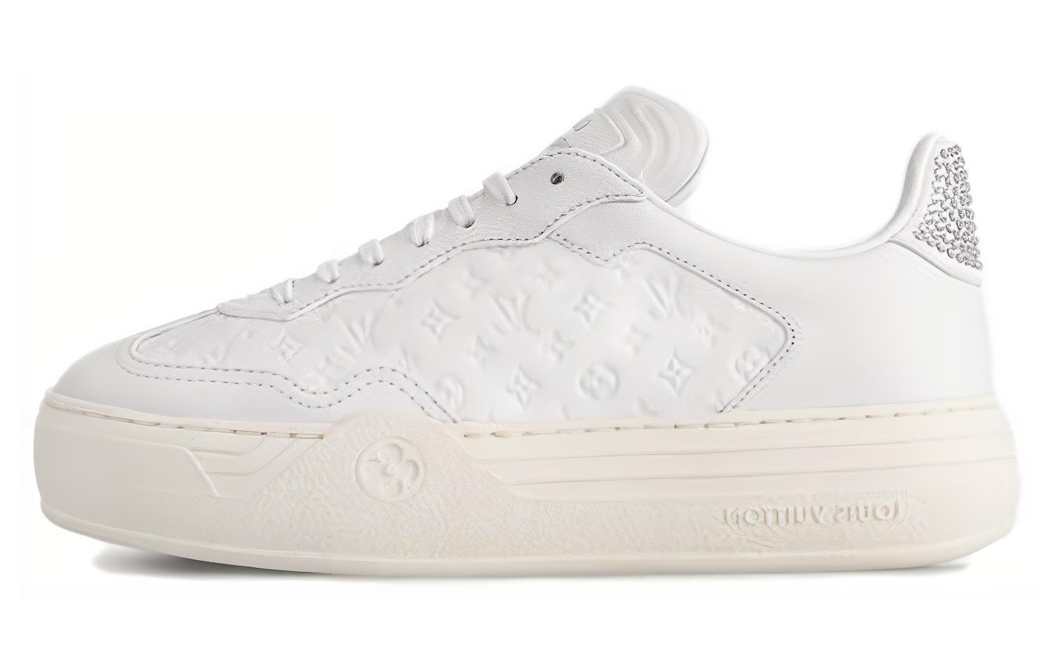 (Women) Louis Vuitton Low Top Sneaker 'White Leather' 1ACL5O