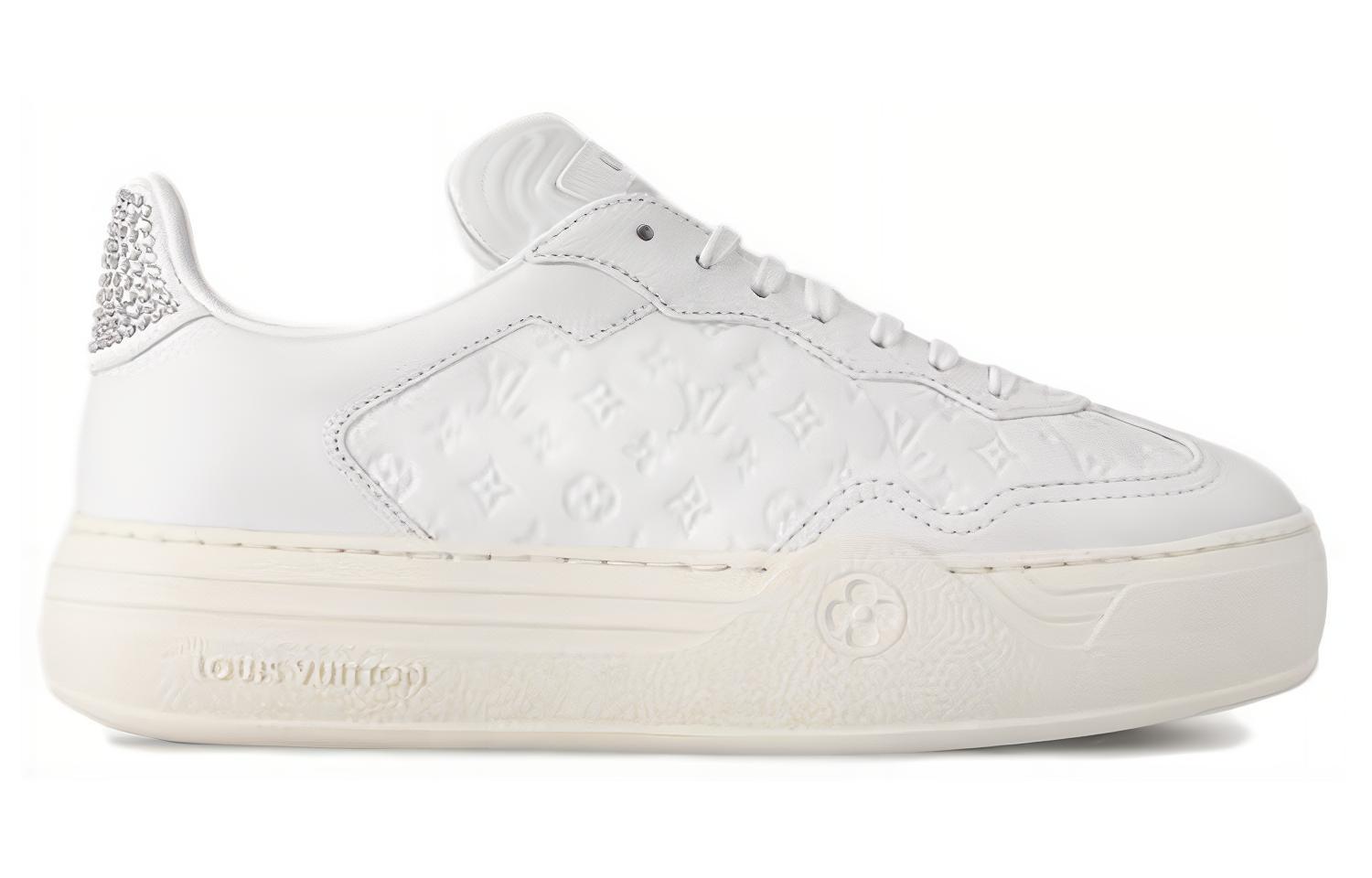 Order (W) ルイ・ヴィトン レザー製ロートップスニーカー (白) 1ACL5O