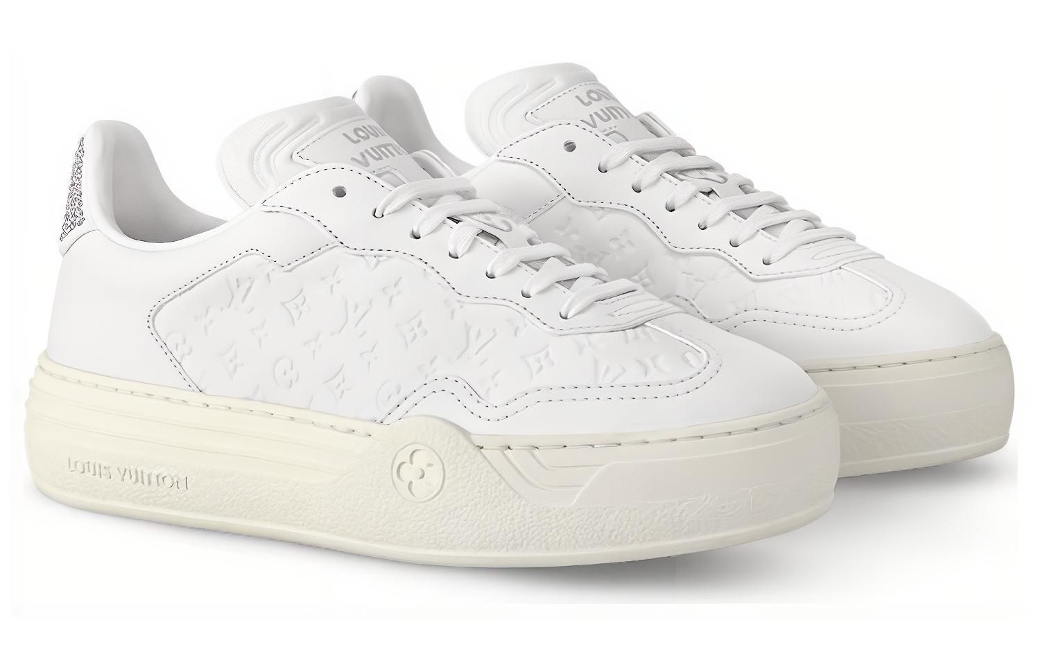 Shop (W) Louis Vuitton Low Top Sneaker ''Weißes Leder'' 1ACL5O