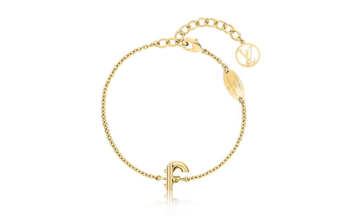 (Women) Louis Vuitton LV & Me Alphabet Minimalist Metal Bracelet for Women M67163