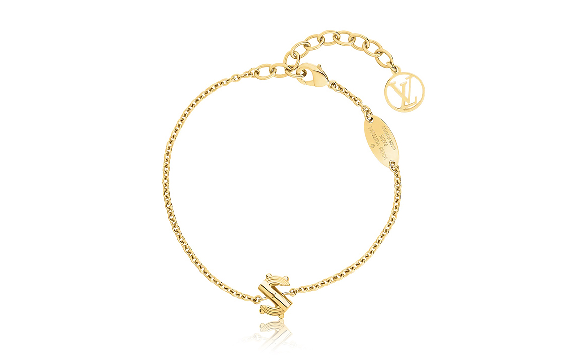 (Women) Louis Vuitton LV & Me Letter S Bracelet Gold for Women M67176
