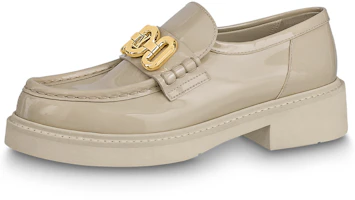 (Women) Louis Vuitton LV Academy Loafers 'Beige' 1ABO3I (Women) Louis Vuitton LV Academy Loafers 'Beige' 1ABO3I