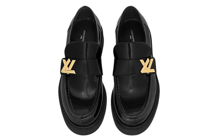 Lookbook (Women) Louis Vuitton LV Academy Loafers 'Black' 1ABPBH