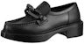 (W) Louis Vuitton LV Academy Loafers 'Hitam dengan Rantai' 1A9R6Y