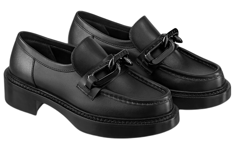 Order (W) Mocasines Louis Vuitton LV Academy 'Negros con Cadena'. 1A9R6Y