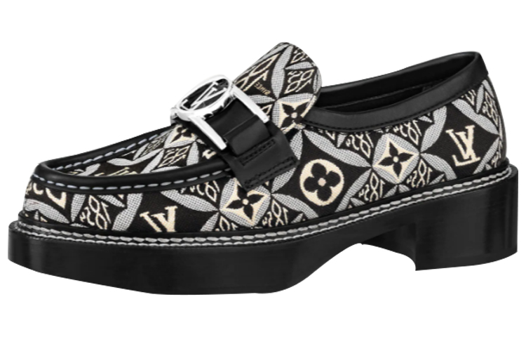 (Women) Louis Vuitton LV Academy Shoes 'Black with Monogram' 1A8UV1