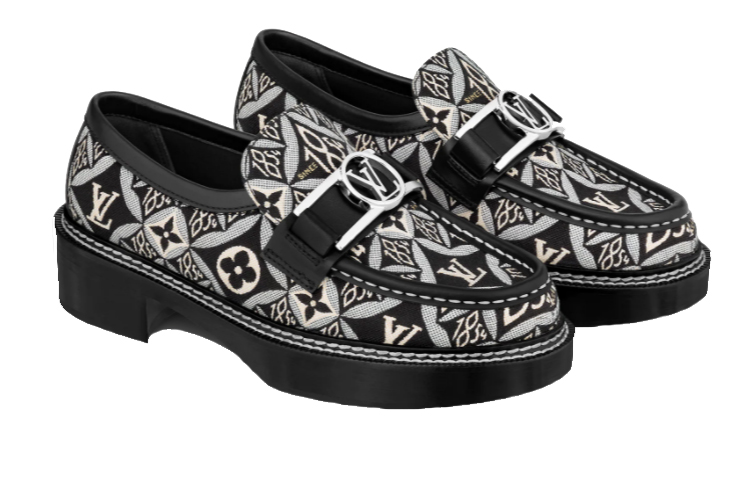 Lookbook (W) Louis Vuitton LV Academy Schuhe ''Schwarz mit Monogramm'' 1A8UV1