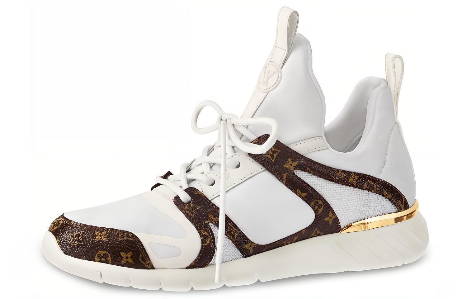 (Women) Louis Vuitton LV AFTERGAME Monogram Sports Shoes White 1A4H3Z
