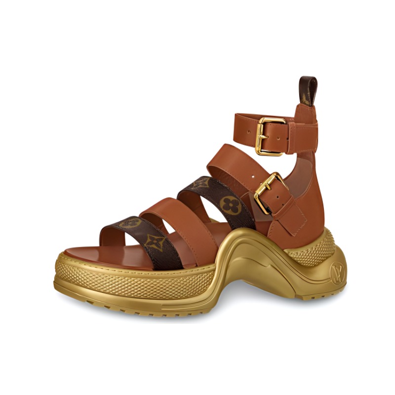 Buy (W) Louis Vuitton LV Archlight 'EmasCoklat' 1A58C9