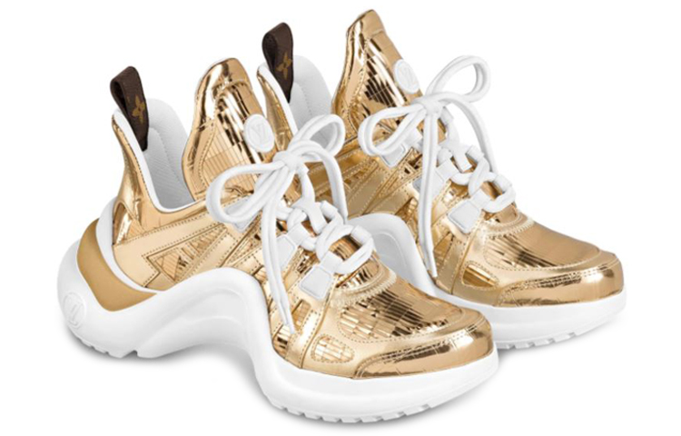 Lookbook (W) Louis Vuitton LV Archlight Baskets Montantes Sport Or 1A87R8
