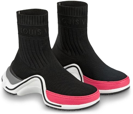 (Women) Louis Vuitton LV Archlight High-Top Sports Shoes Black/Red 1A52JR Lookbook (Women) Louis Vuitton LV Archlight High-Top Sports Shoes Black/Red 1A52JR