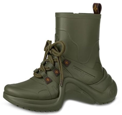 (Women) Louis Vuitton LV Archlight Rain Boots Green 1A67BE Buy (Women) Louis Vuitton LV Archlight Rain Boots Green 1A67BE
