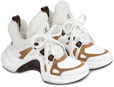 (W) LVアーチライトシアリングスニーカー 白/茶 1AACQS Order (W) LVアーチライトシアリングスニーカー 白/茶 1AACQS