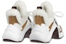 Lookbook (W) Louis Vuitton LV Archlight Shearling Sneakers 'Putih Coklat' 1AACQS