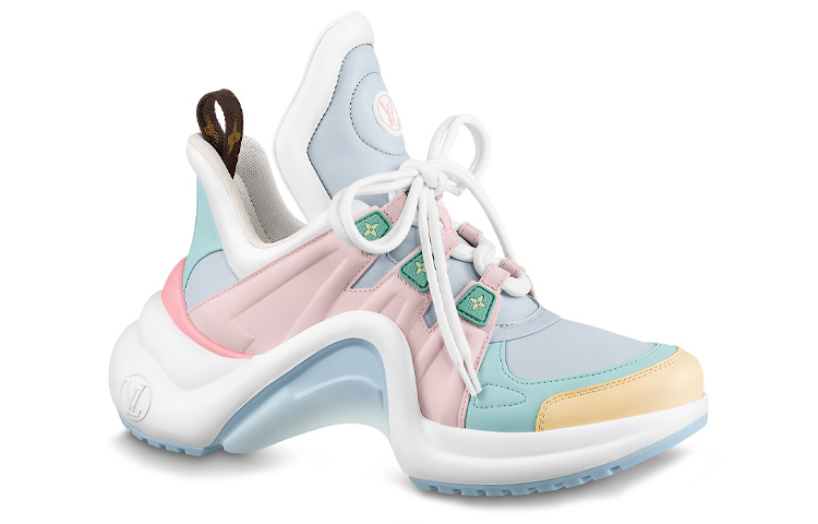 Order (W) ルイ・ヴィトン LV Archlight スニーカー 青ピンク白 1AAEKF